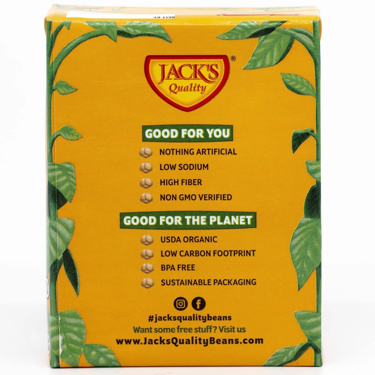 Jack's Organic Chickpeas Garbanzo Beans - 13.4 oz