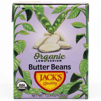 Jack's Organic White Butter Beans - 13.4 oz