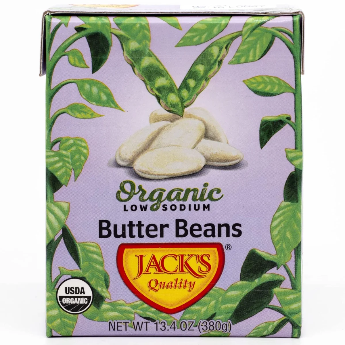 Jack's Organic White Butter Beans - 13.4 oz