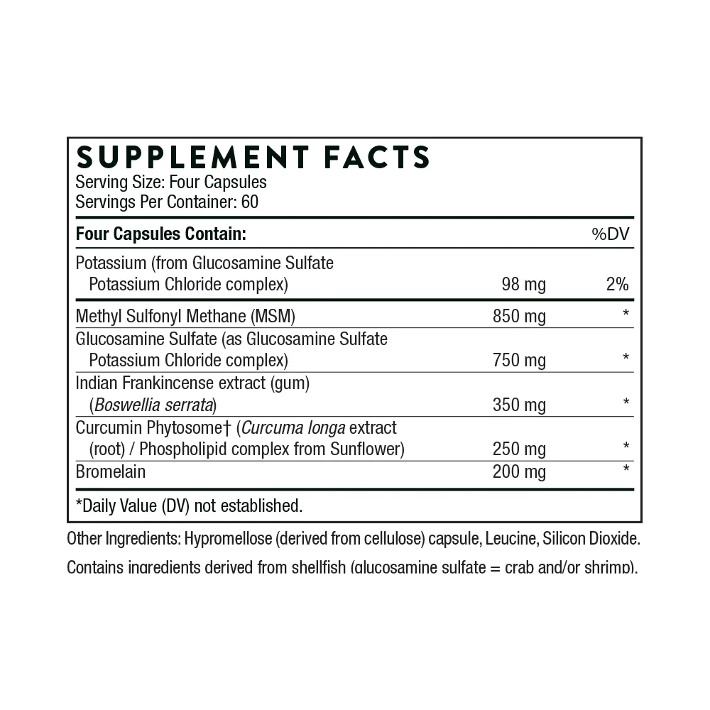 Thorne Joint Support Nutrients - 240 Capsules