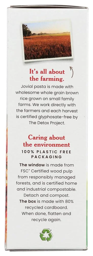 Jovial Organic Brown Rice Penne Pasta, Gluten Free - 12 oz
