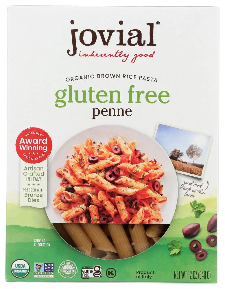 Jovial Organic Brown Rice Penne Pasta, Gluten Free - 12 oz