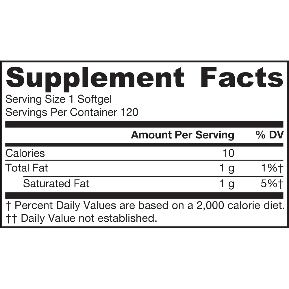 Jarrow Formulas Coconut Oil Extra Virgin 1,000 mg 120 Softgels