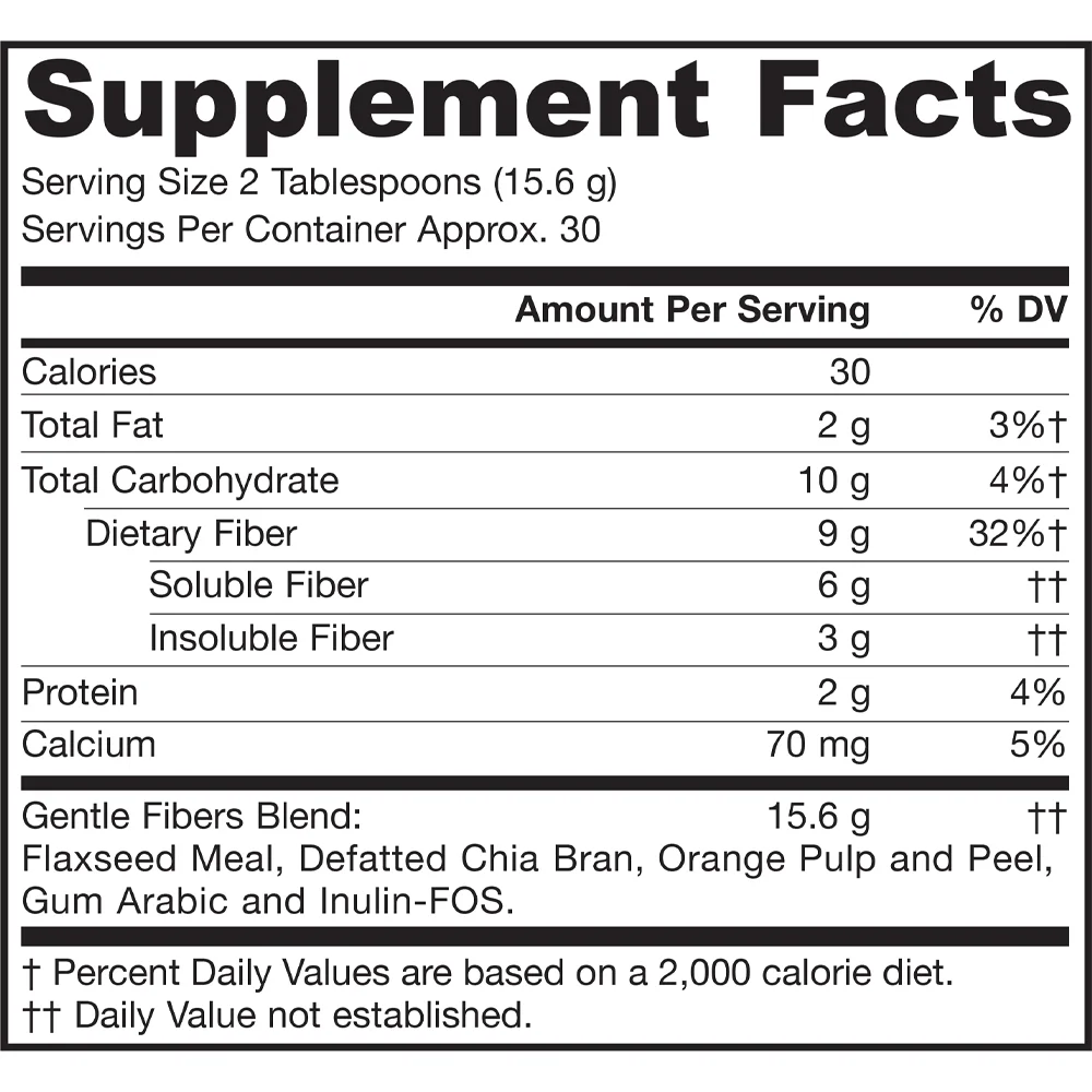Jarrow Formulas Gentle Fibers Soluble & Insoluble Fibers Powder 16.5 oz (468 g)