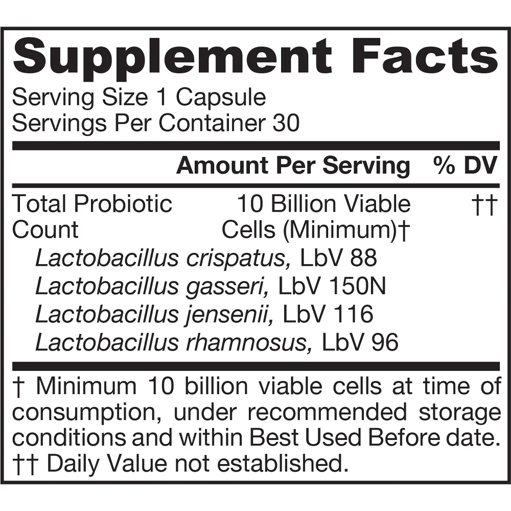 Jarrow Formulas Jarro-Dophilus Vaginal Probiotic Women 10 Billion 30 Capsules