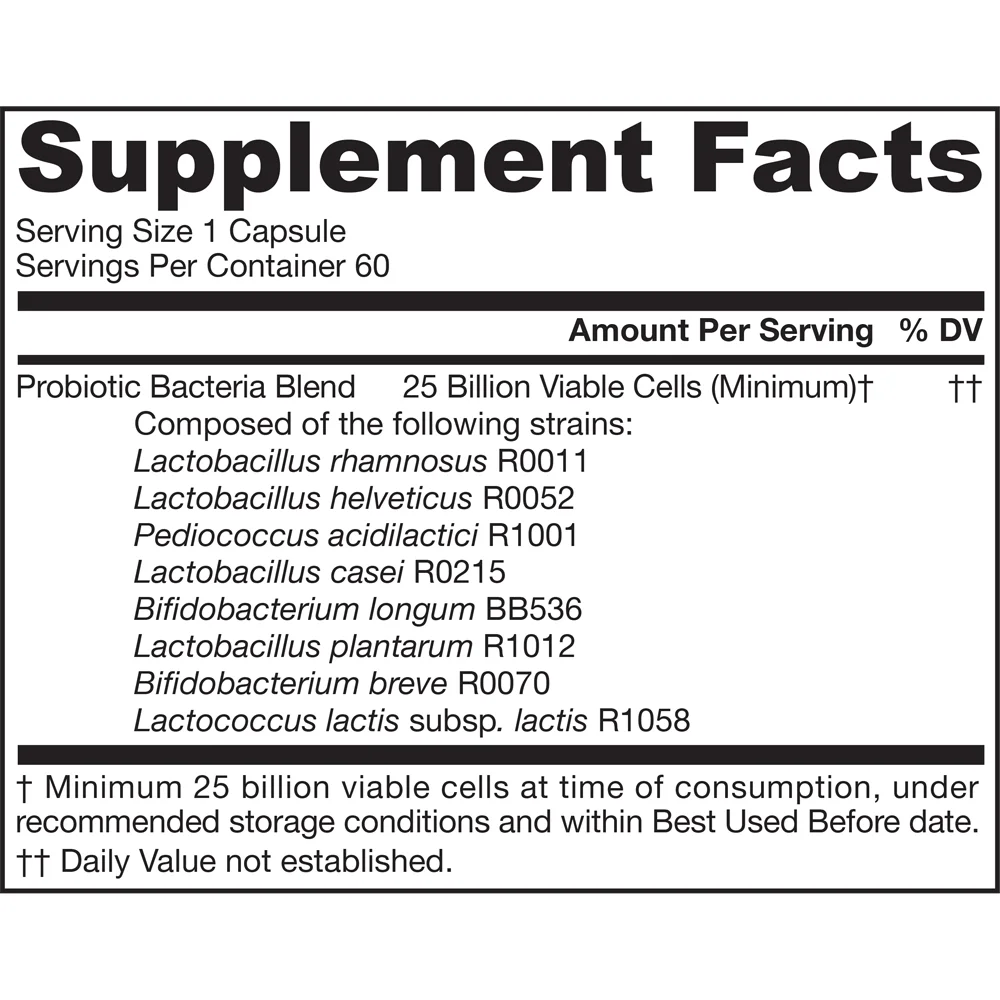 Jarrow Formulas Jarro Dophilus EPS - Higher Potency - 25 billion CFU - 60 Veggie Capsules
