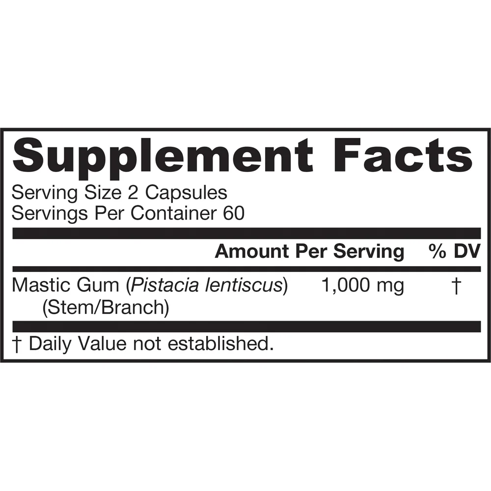 Jarrow Formulas Mastic Gum 120 Veg Caps