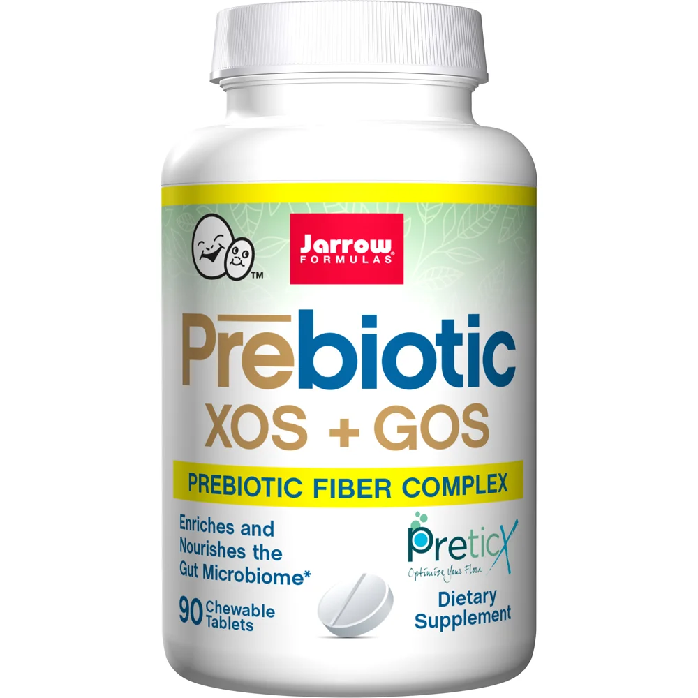 Jarrow Formulas Prebiotics XOS+GOS 90 Chewable Tablets