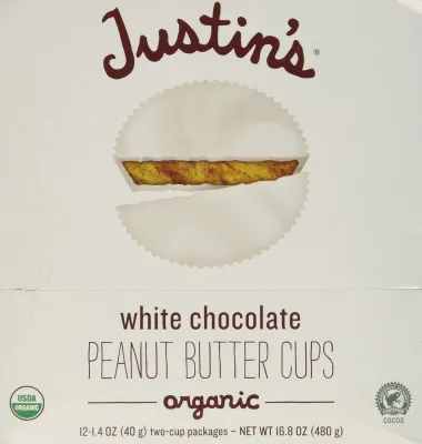 Justin's Organic White Chocolate Peanut Butter Cup - 1.4 oz