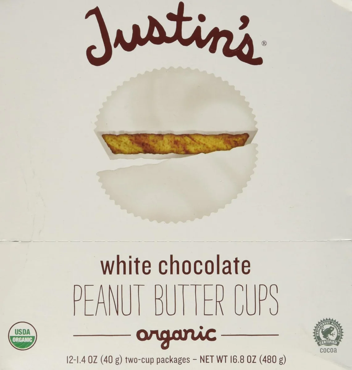 Justin's Organic White Chocolate Peanut Butter Cup - 1.4 oz