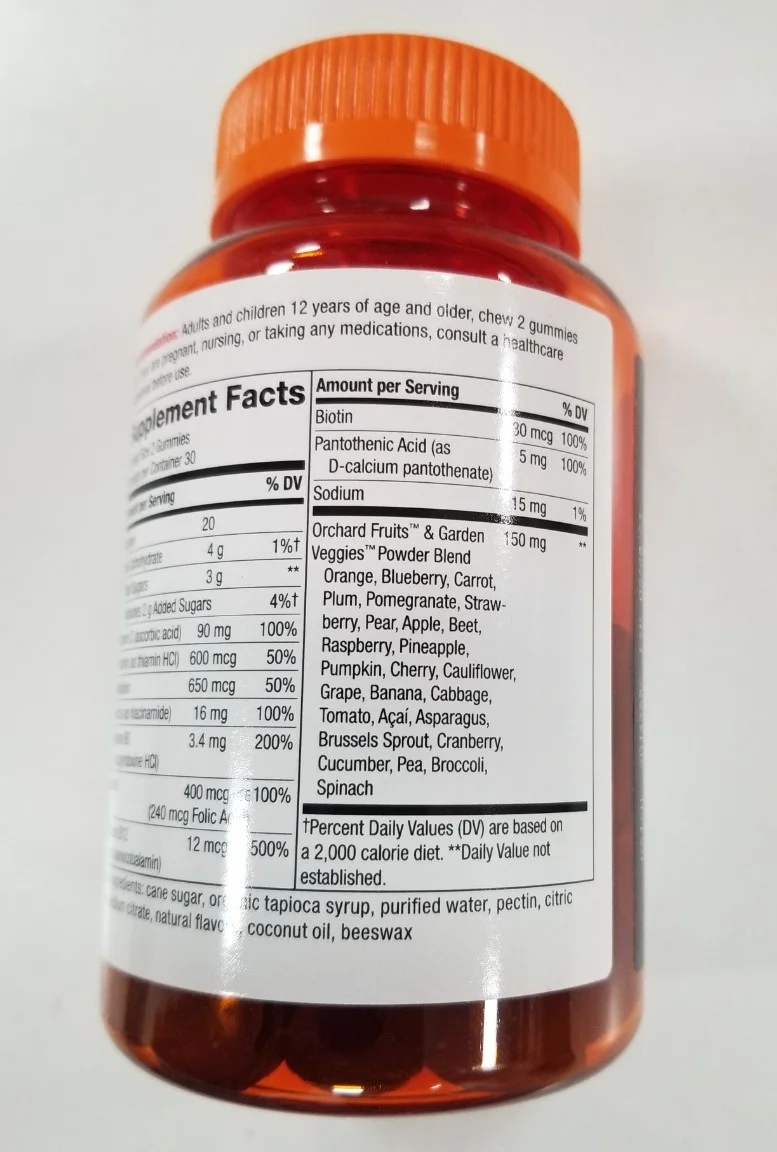 Nature's Way Alive! B-Complex Gummies - 8 B-Vitamins - Vitamins B6 B12 - Vitamin C - 60 Gummies