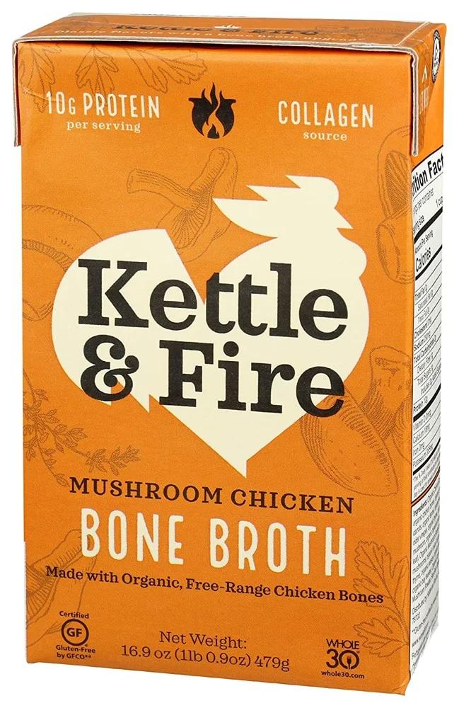 Kettle & Fire Mushroom Chicken Bone Broth - 16.2 oz