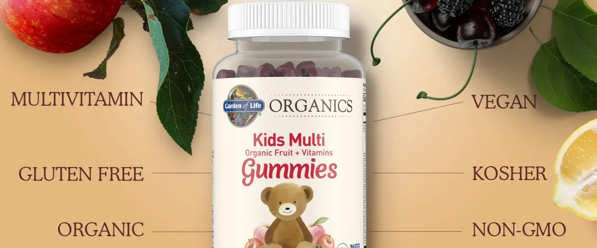 Garden of Life Kids Organics Multi Vitamins Organic Fruit - 120 Vegan Gummies
