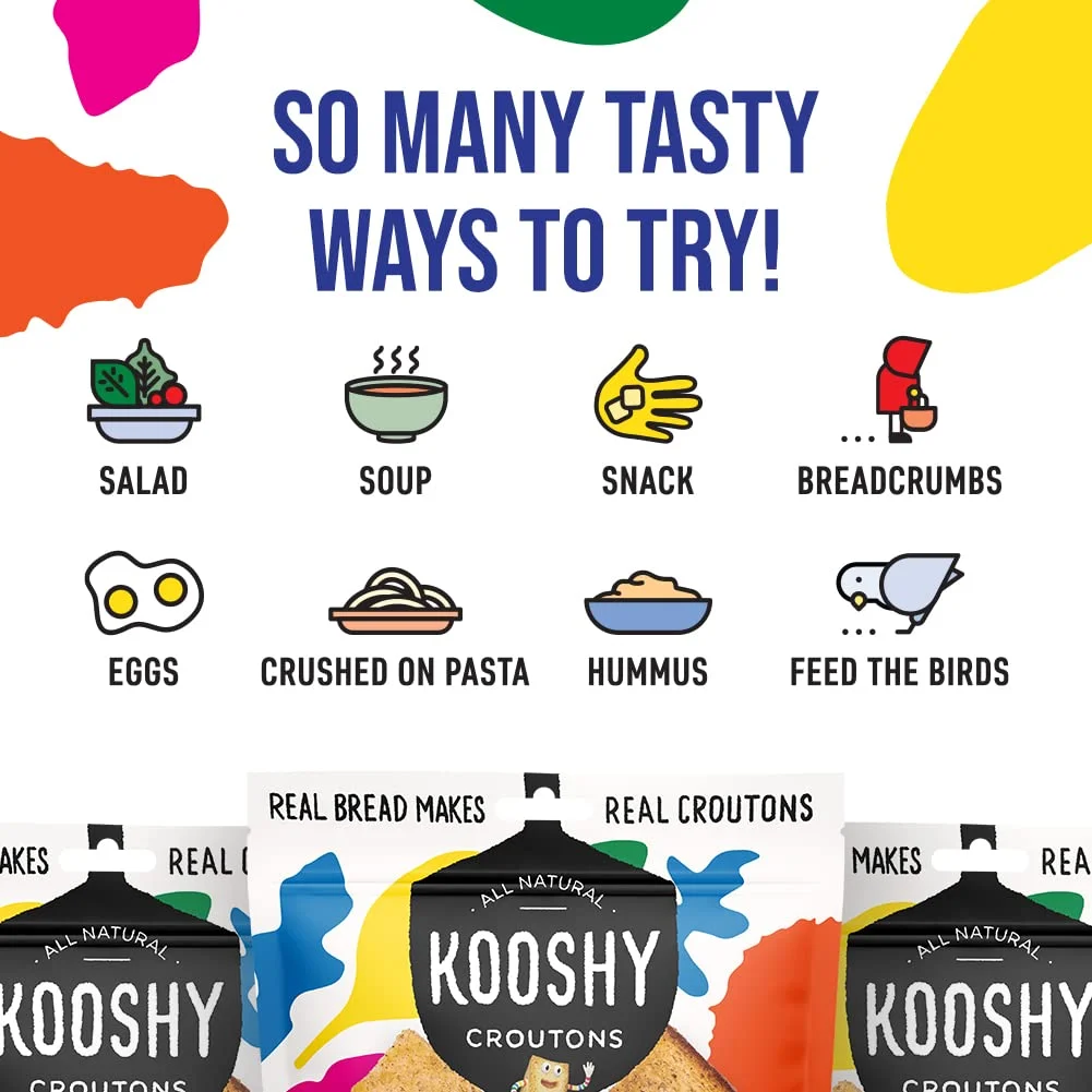 Kooshy Croutons Non-GMO, Almost Naked - 5 oz
