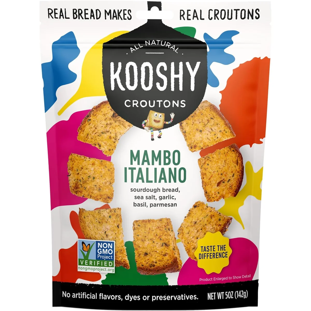 Kooshy Croutons Non-GMO, Mambo Italiano - 5 oz