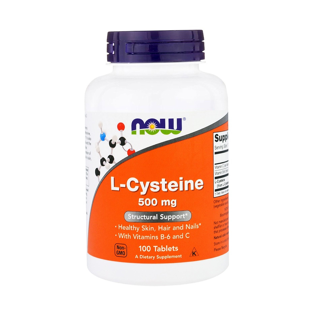 NOW L-Cysteine - 500 mg - 100 Tablets