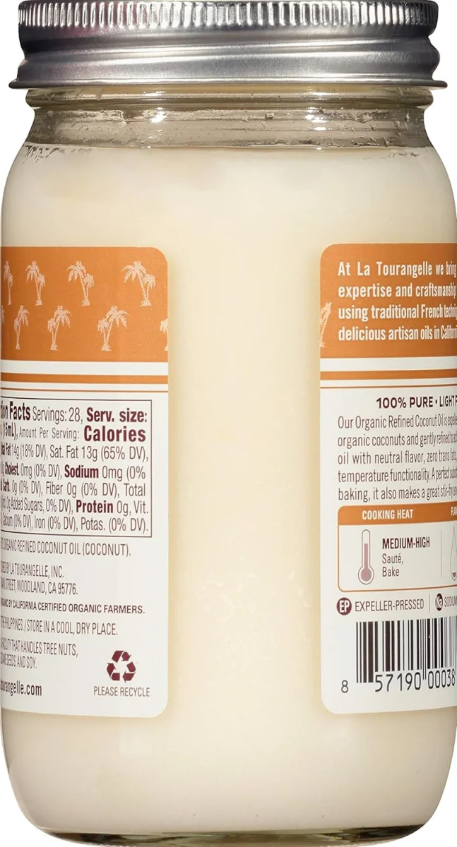La Tourangelle Organic Refined Coconut Oil