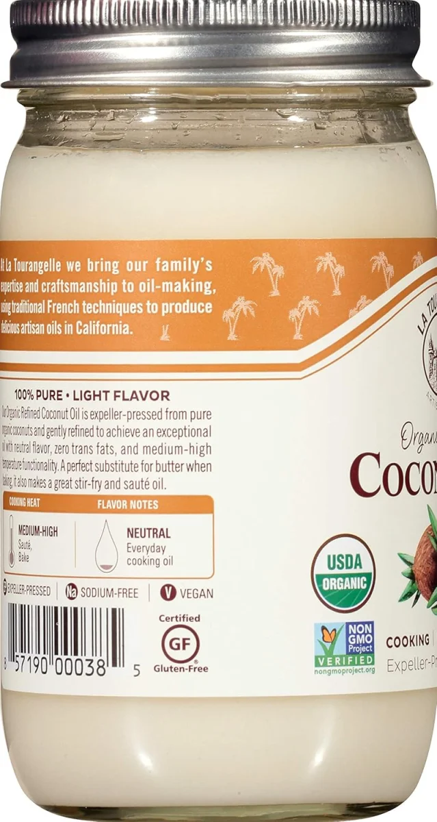 La Tourangelle Organic Refined Coconut Oil