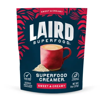 Laird Superfood Non-Dairy Superfood Creamer, Sweet & Creamy - 16 oz