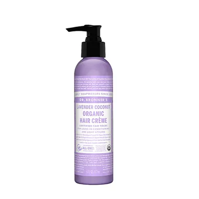 Dr. Bronner's Organic Hair Creme Lavender Coconut - 6 fl oz