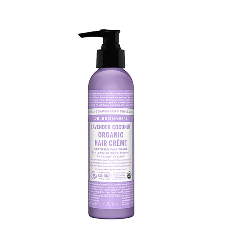 Dr. Bronner's Organic Hair Creme Lavender Coconut - 6 fl oz