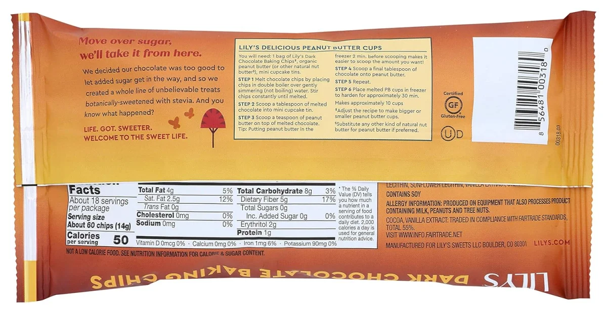 Lily's Dark Chocolate Baking Chips - 9 oz