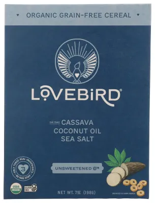 Lovebird Cereal Organic Grain Free Unsweetened O's - 7 oz