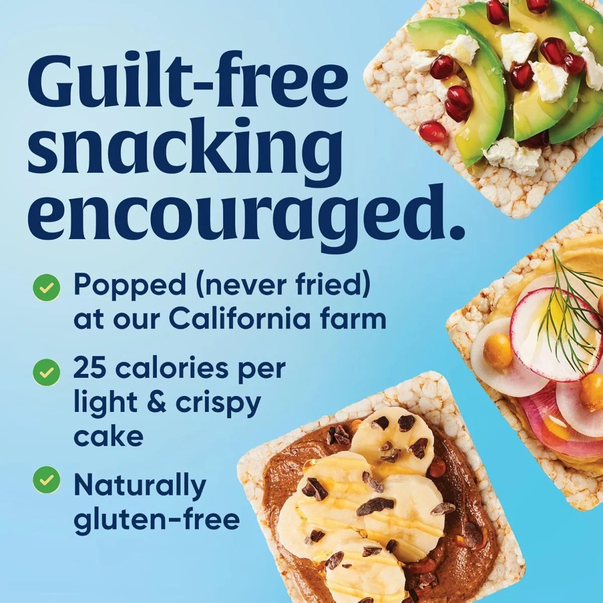 Lundberg Organic Thin Stackers Brown Rice Cakes, Lightly Salted - 6 oz