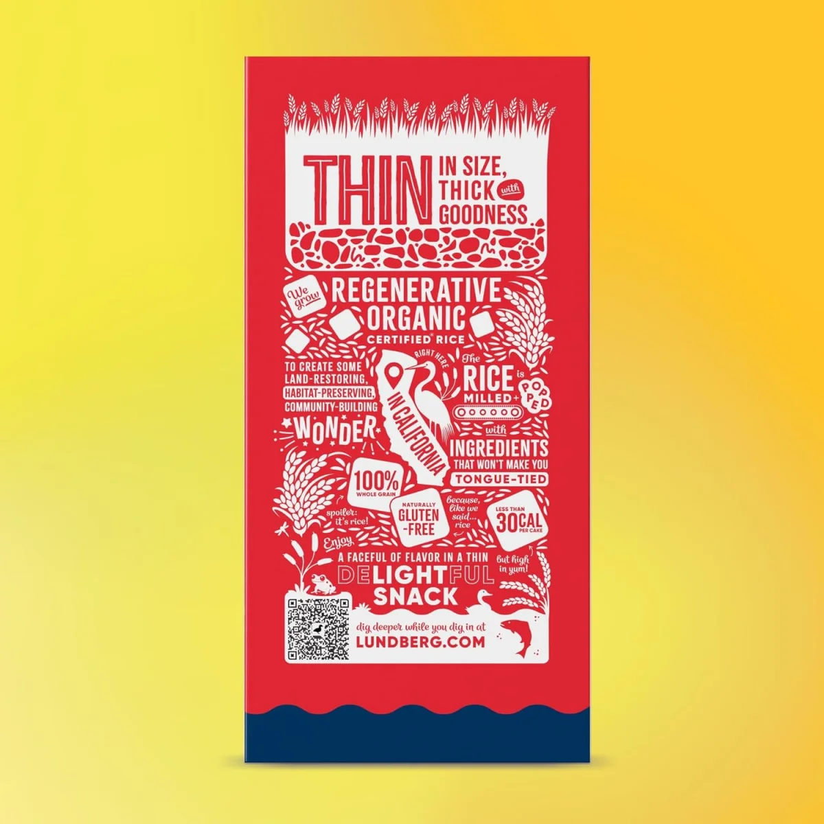 Lundberg Organic Thin Stackers Rice Cakes, Red Rice & Quinoa - 5.9 oz