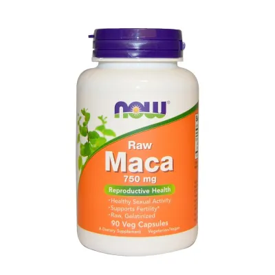NOW Raw Maca - 750 mg - 90 Veg Capsules