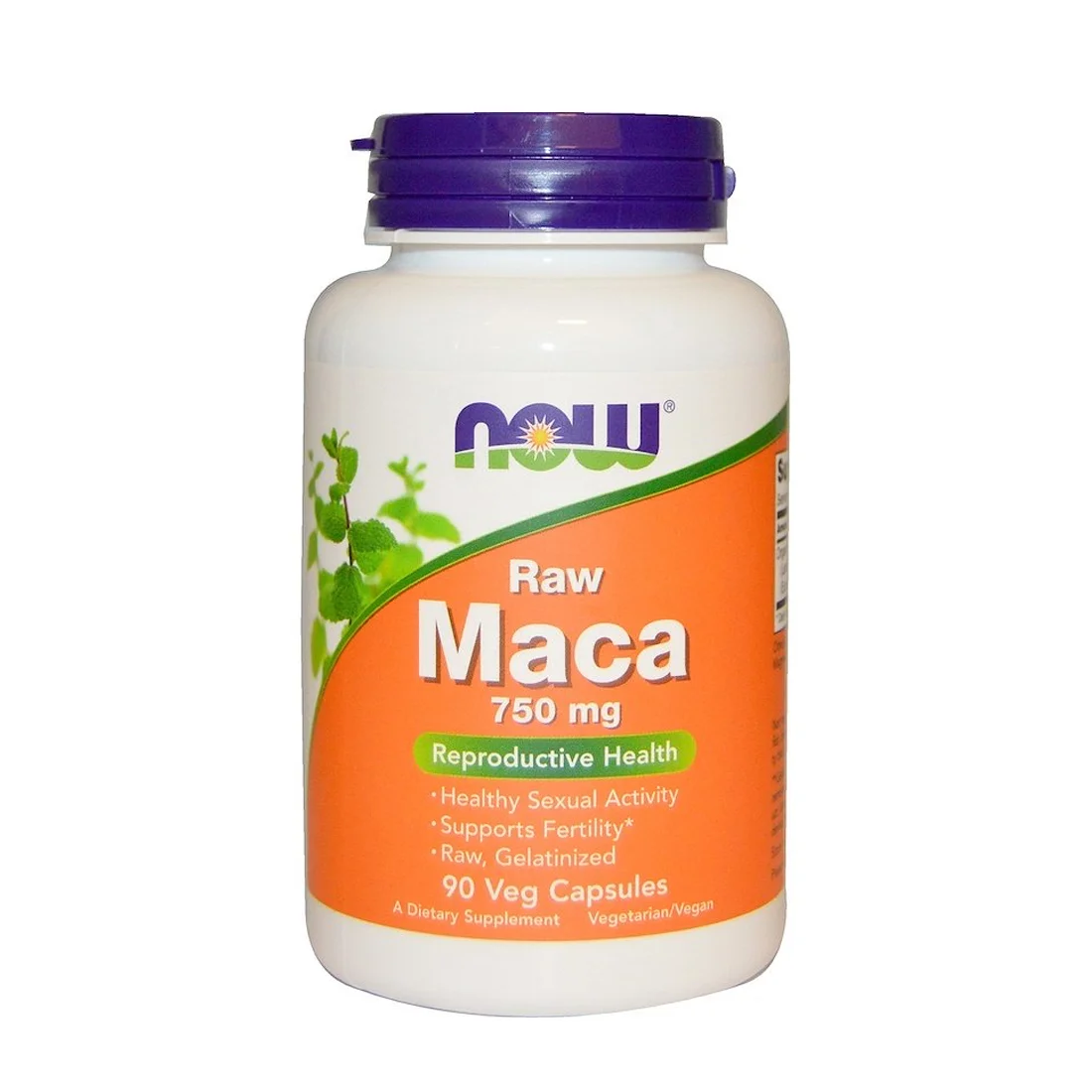 NOW Raw Maca - 750 mg - 90 Veg Capsules