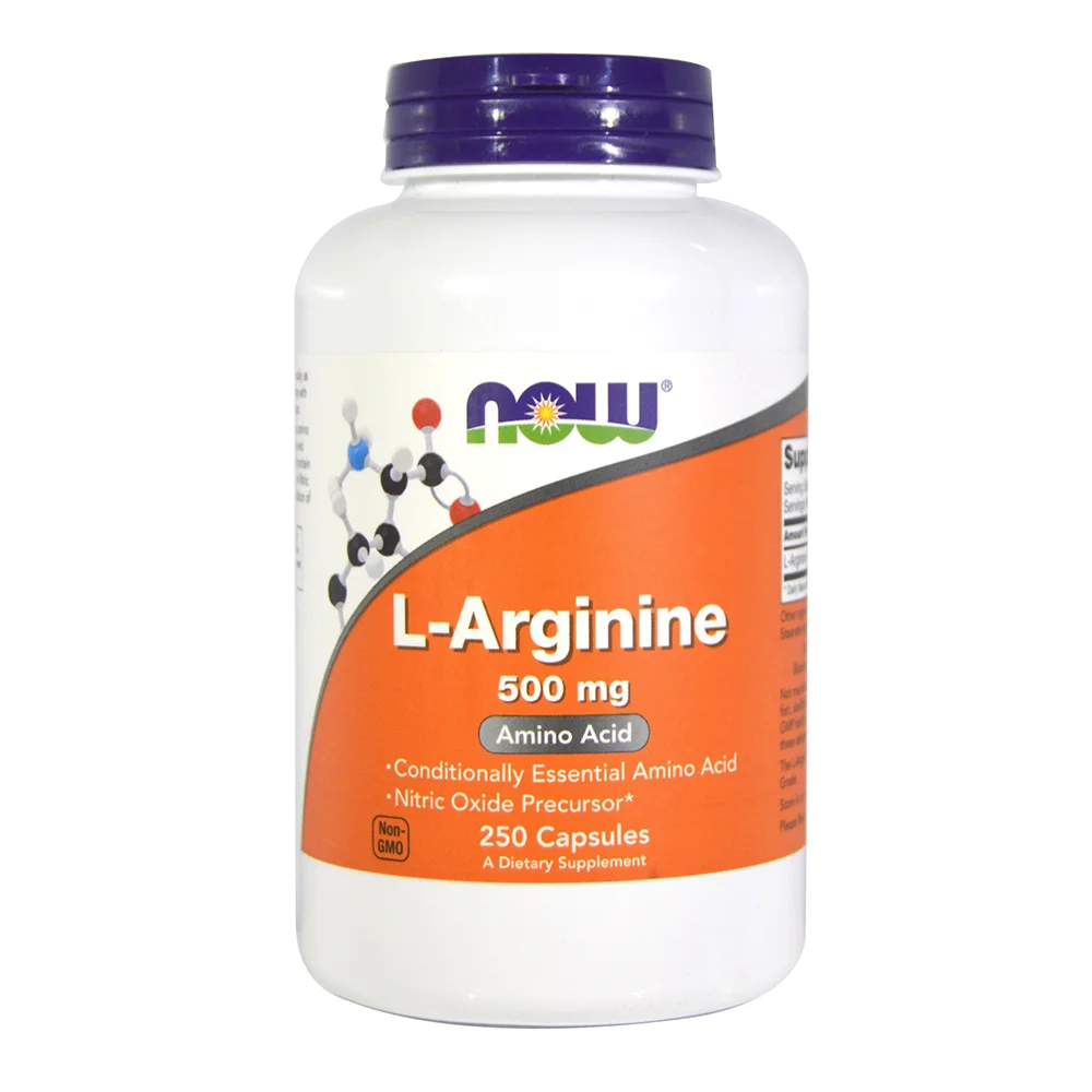 NOW L-Arginine - 500 mg - 250 VegCaps