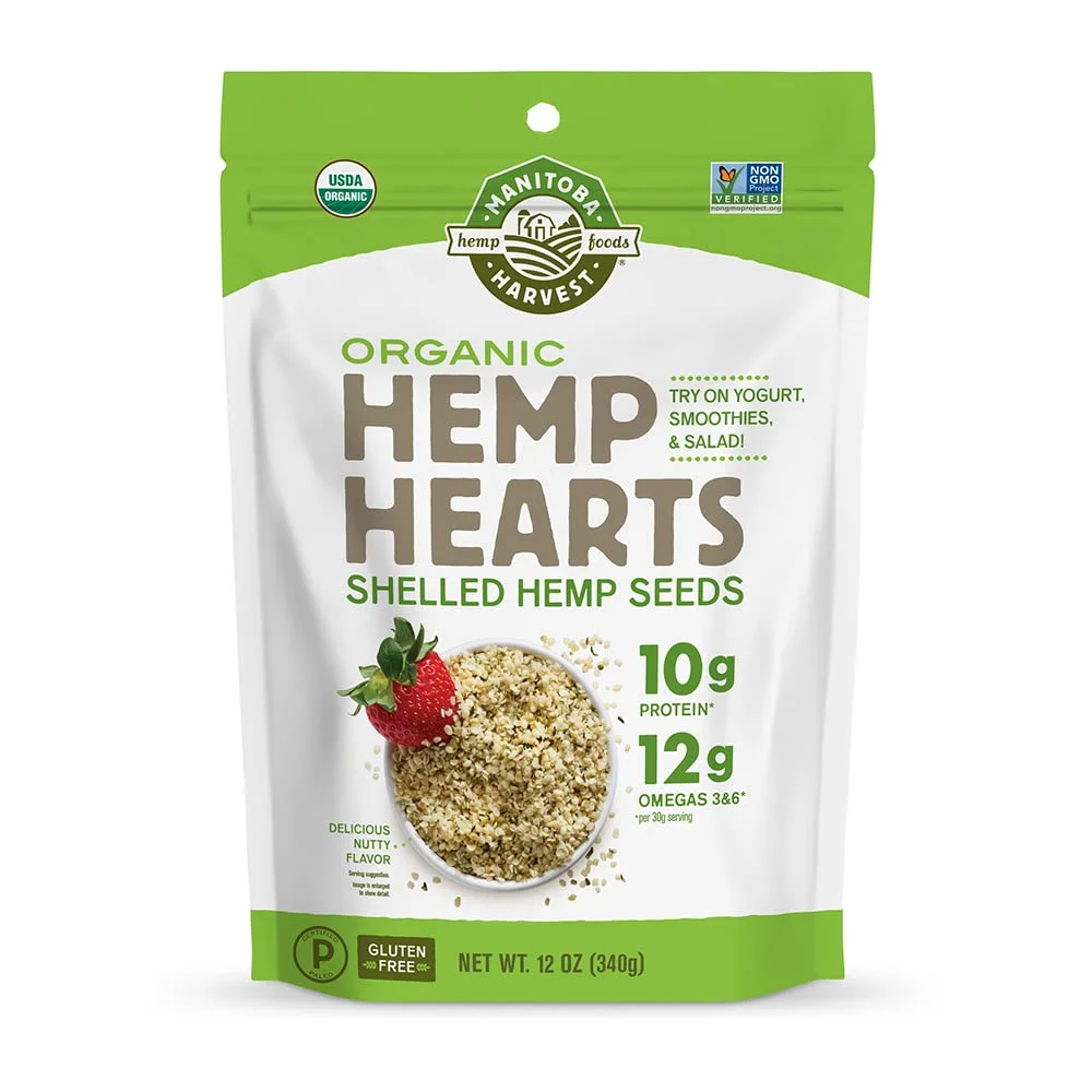 Manitoba Harvest Organic Hemp Hearts Shelled Hemp Seeds - 12 oz