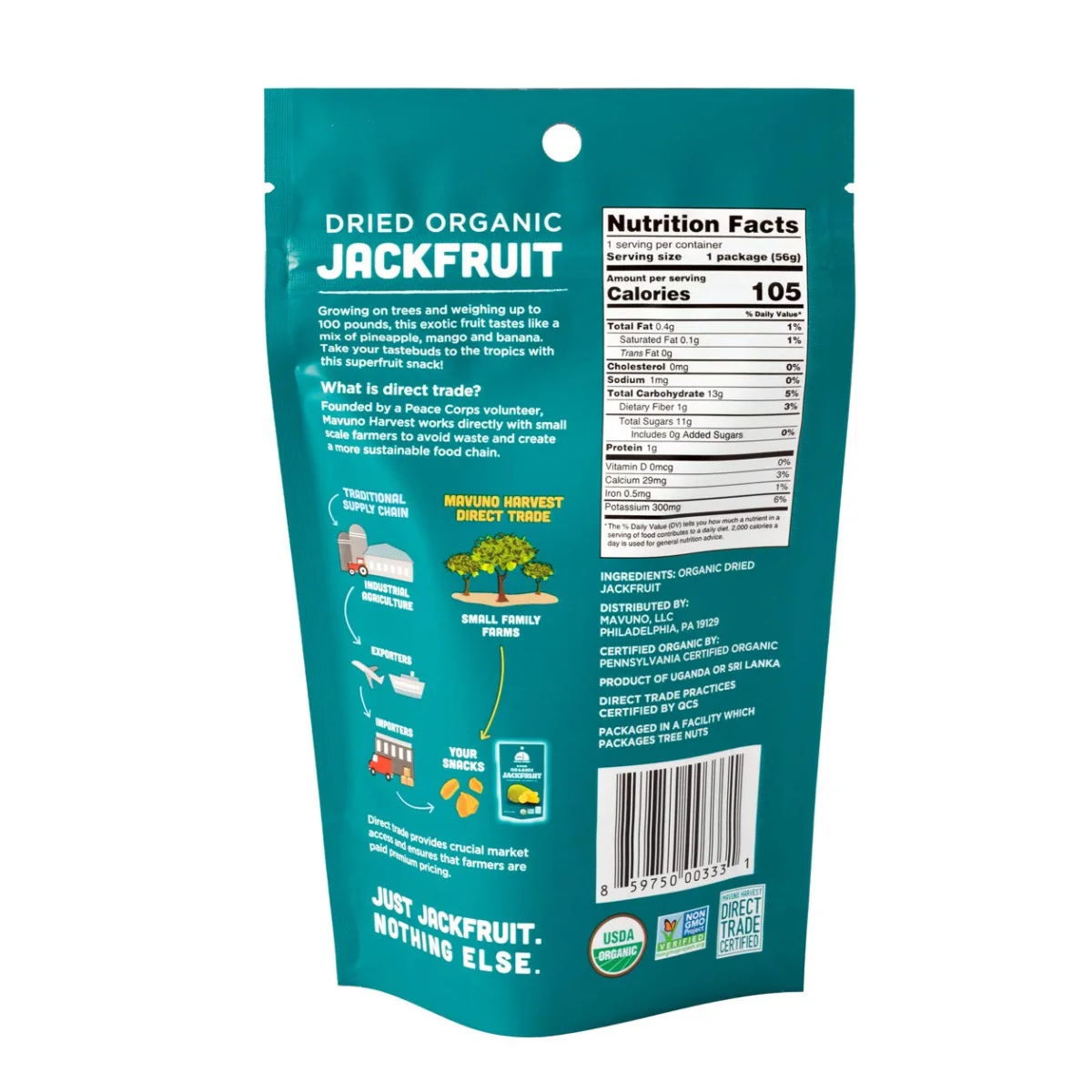 Mavuno Harvest Organic Dried Jackfruit - 2 oz
