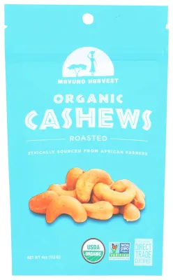 Mavuno Harvest Organic Roasted Cashews - 4 oz
