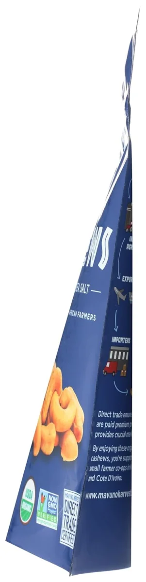 Mavuno Harvest Organic Roasted Cashews with Sea Salt - 4 oz