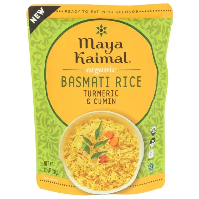 Maya Kaimal Organic Basmati Rice with Turmeric & Cumin - 8.5 oz