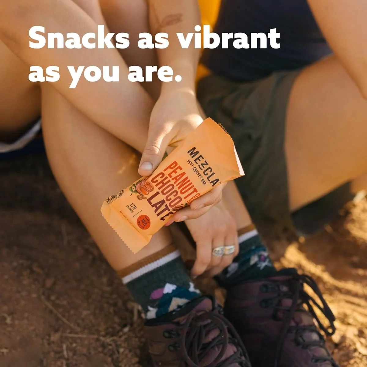 Mezcla Puff Crispy Protein Bar, Peanut Butter