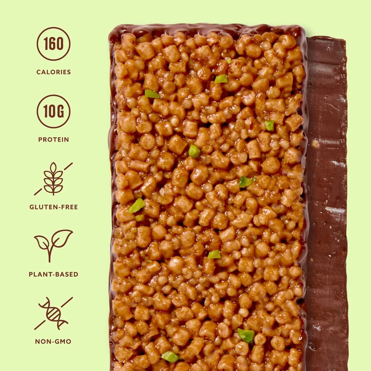 Mezcla Puff Crispy Protein Bar, Italian Pistachio Chocolate - 1.4 oz