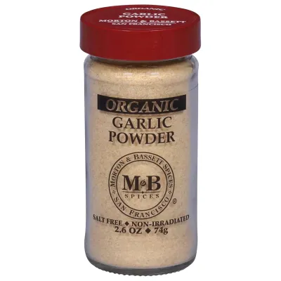 Morton & Bassett Organic Garlic Powder - 2.6 oz
