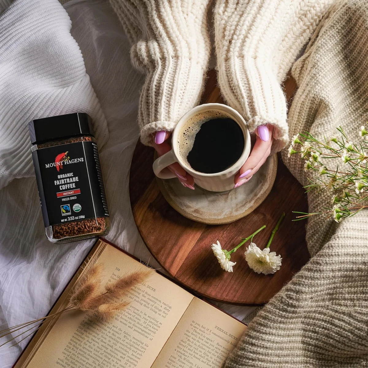 Mount Hagen Organic Fairtrade Instant Coffee - 3.53 oz