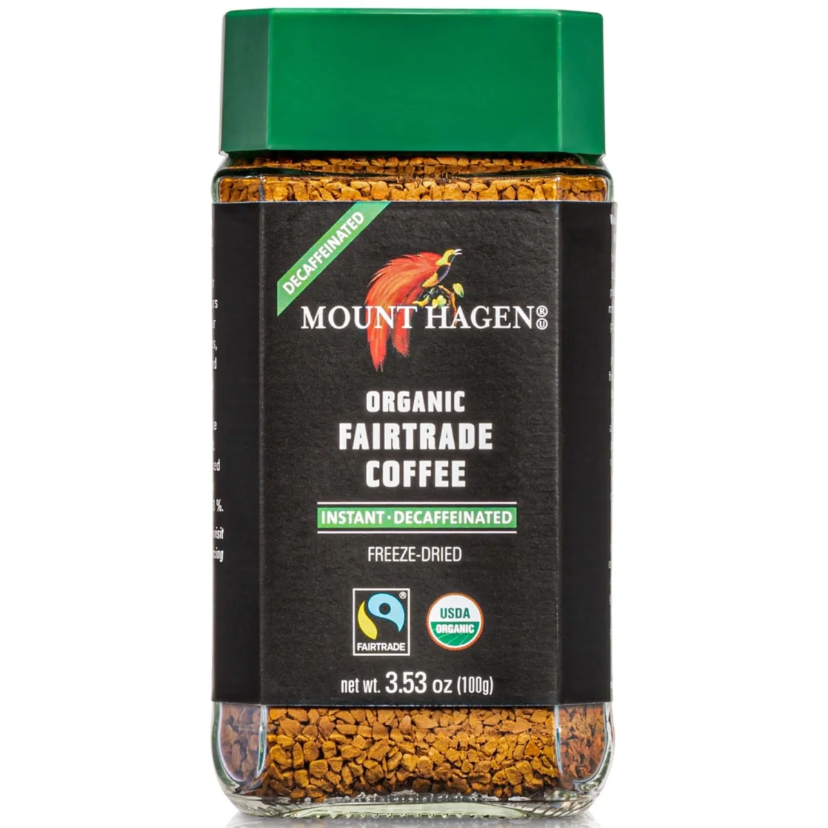 Mount Hagen Organic Fairtrade Decaffeinated Instant Coffee - 3.53 oz