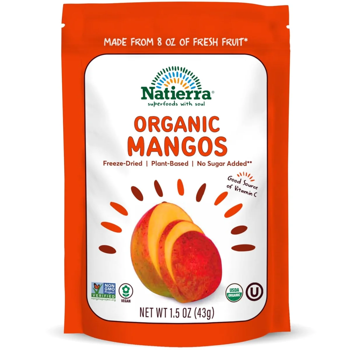 Natierra Organic Freeze Dried Mangos
