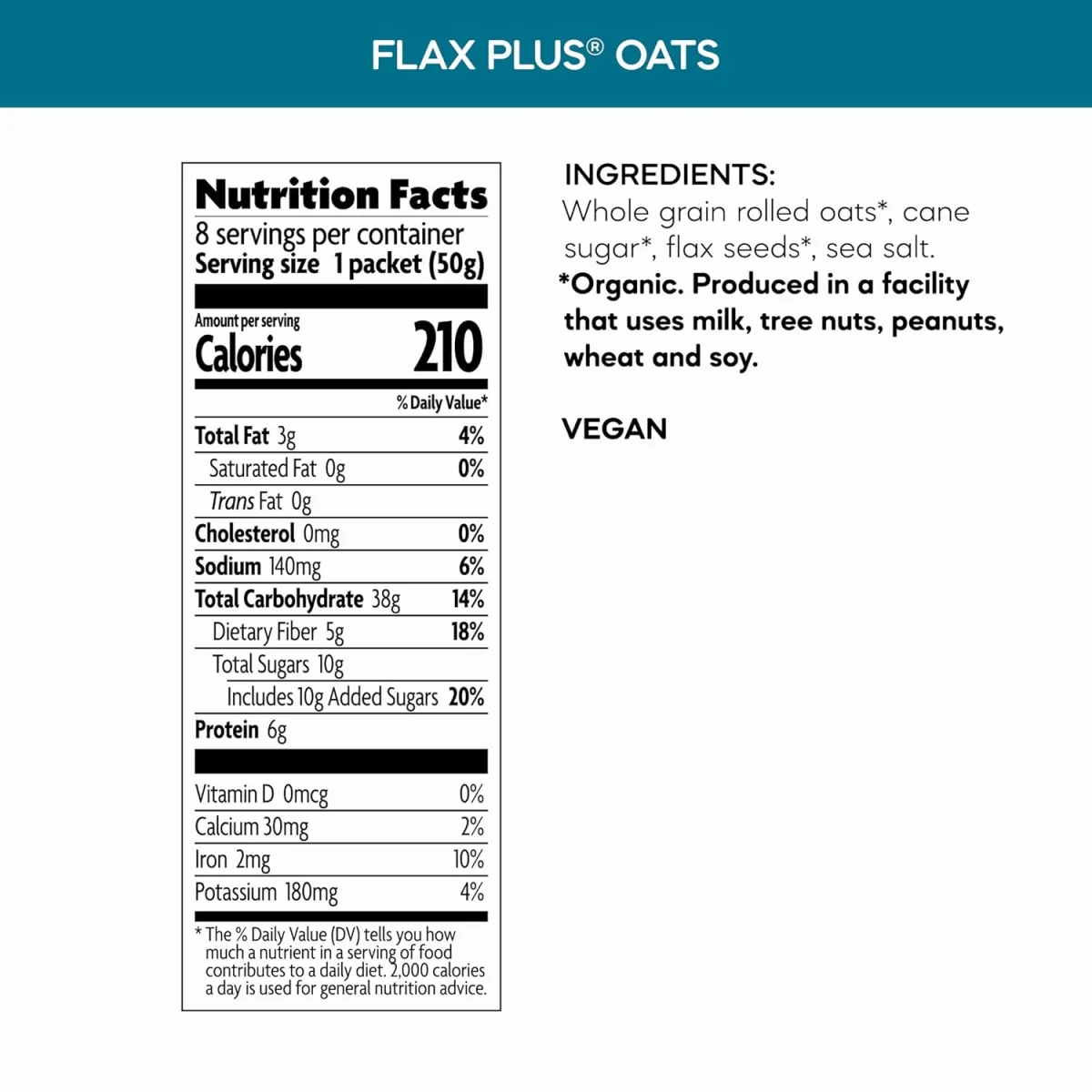 Nature's Path Organic Flax Plus Instant Oatmeal - 14 oz