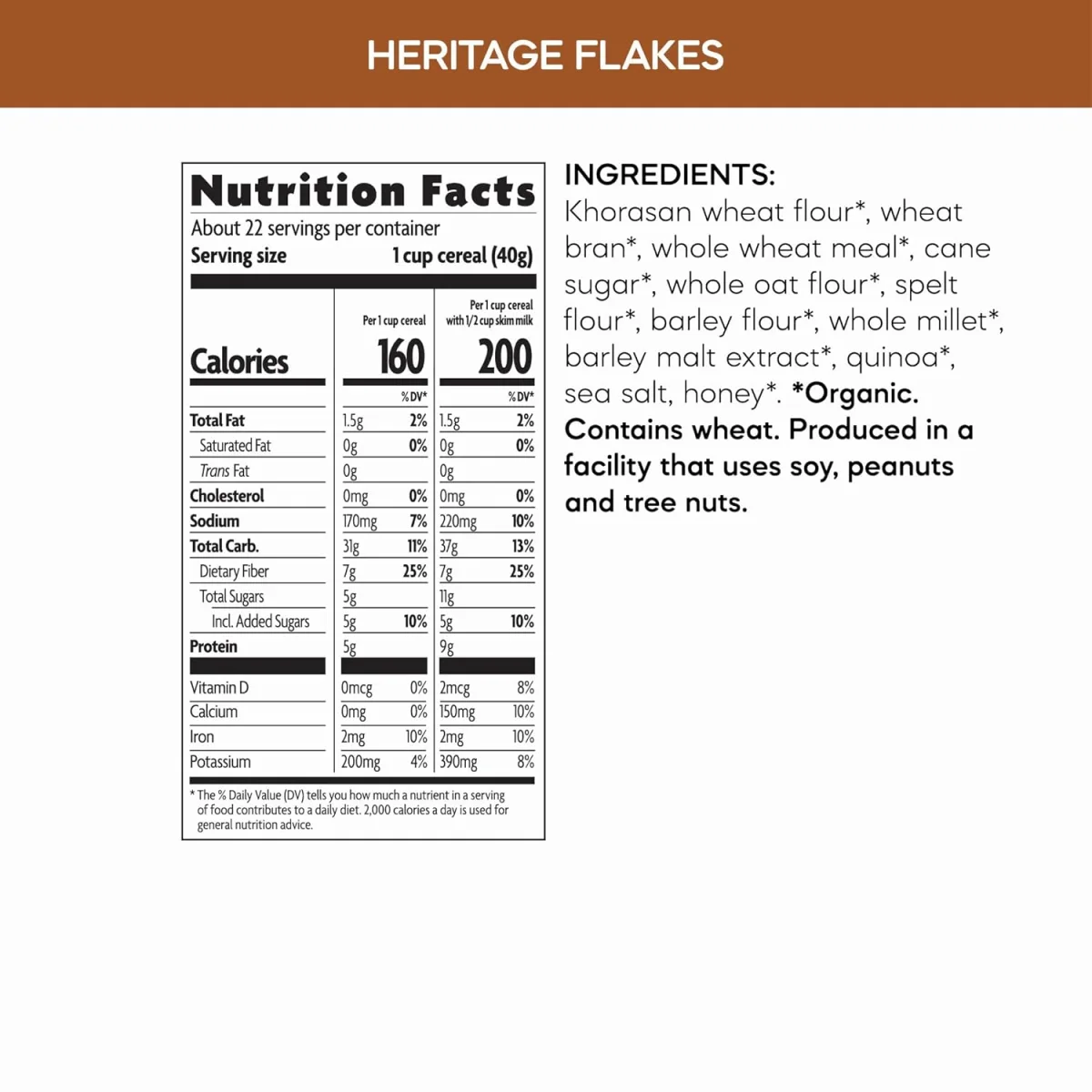 Nature's Path Organic Heritage Flakes Cereal - 375 g