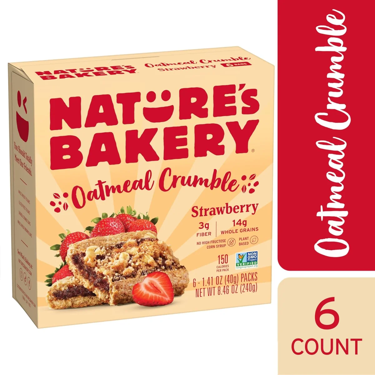 Nature's Bakery Oatmeal Crumble Strawberry Bar - 1.41 oz