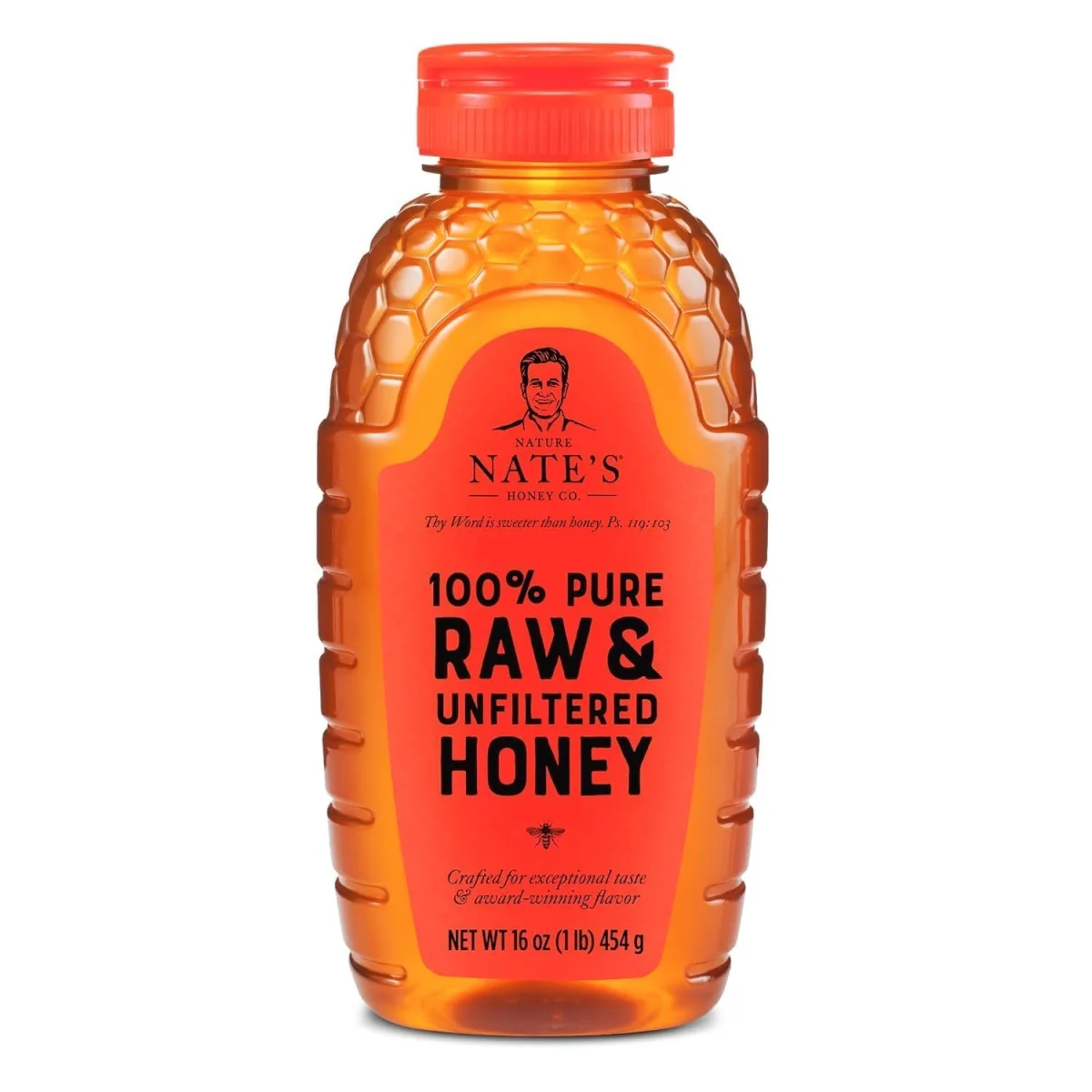 Nature Nate's 100% Pure Raw & Unfiltered Honey - 16 oz