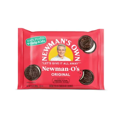 Newman's Own Newman O's Cookies, Chocolate with Vanilla Creme - 13 oz