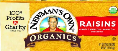 Newman's Own Organics Raisins, 1 oz Boxes
