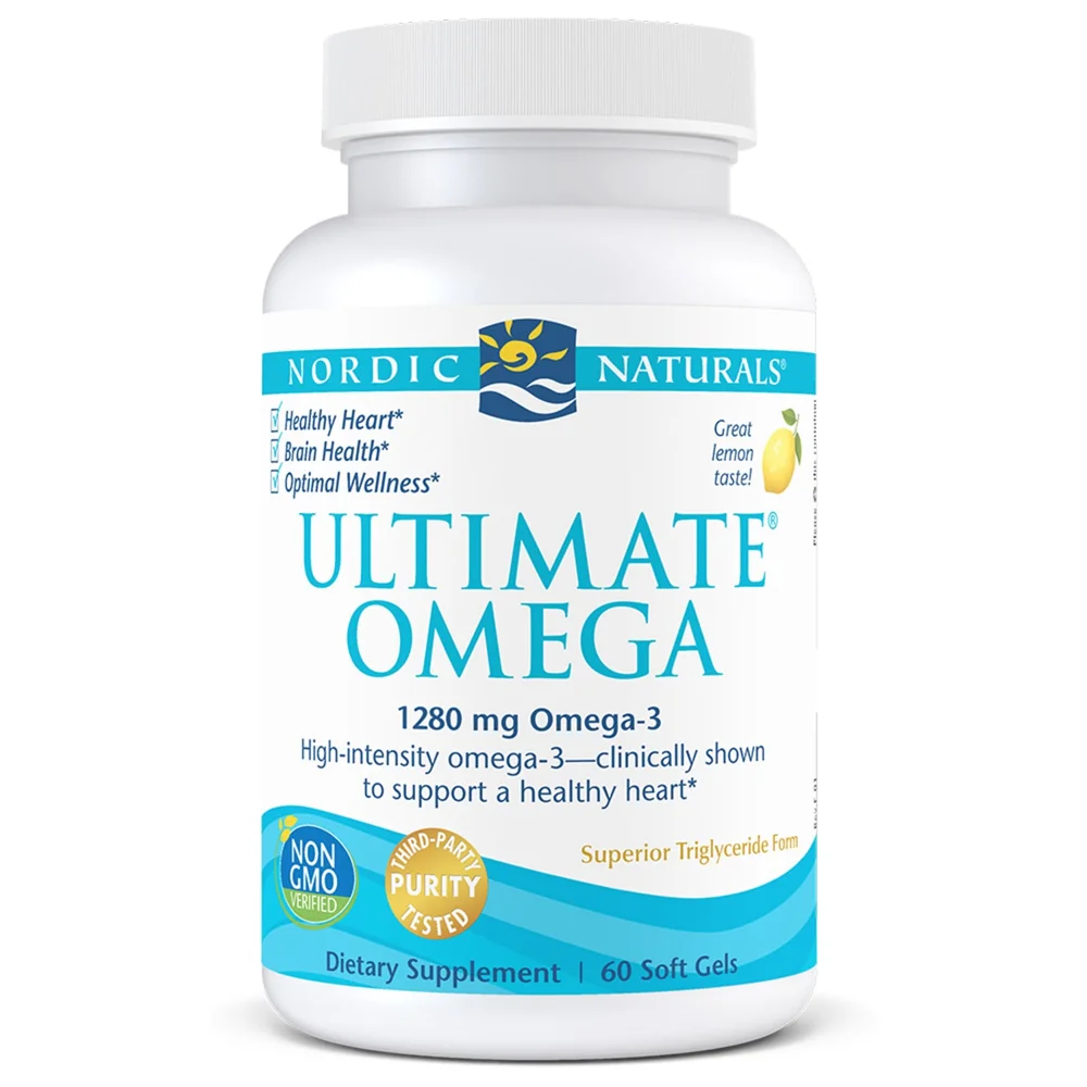 Nordic Naturals Ultimate Omega Lemon - 1280 mg - 60 Softgels